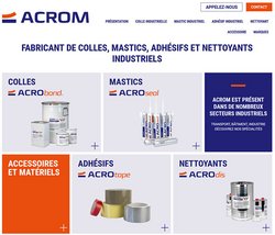 ACROM : La référence en matière de colles et de mastics 